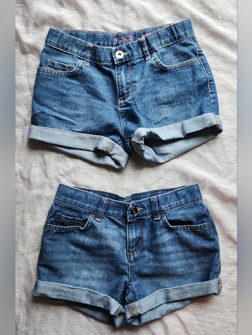 Girls Clothes Mixed Lot Size 10, 2 Pairs Of Jean Shorts, Jean Pants, Graphic Tee